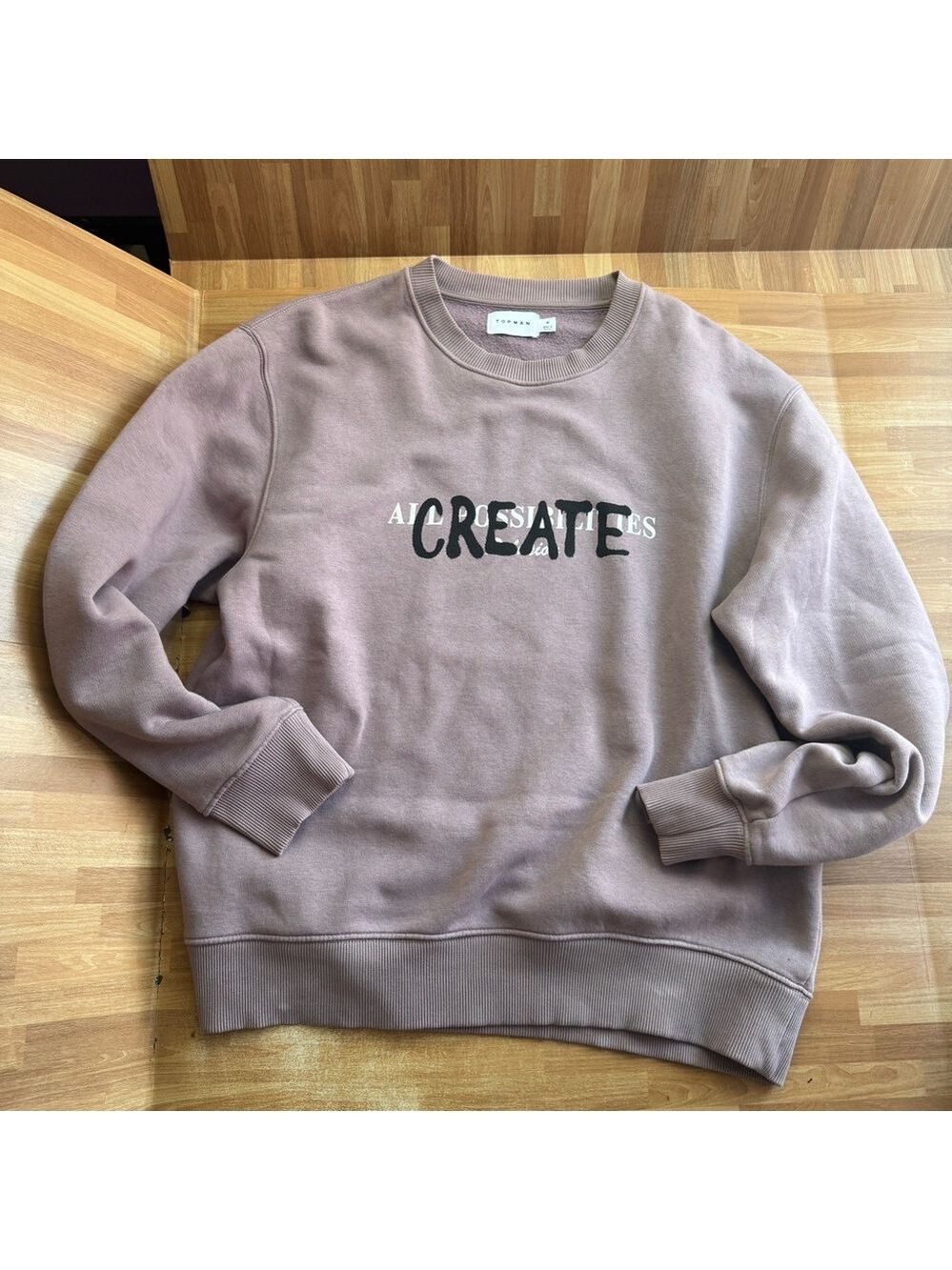 Topman Create Graphic Sweatshirt, Create, All Possibilities, Size Med